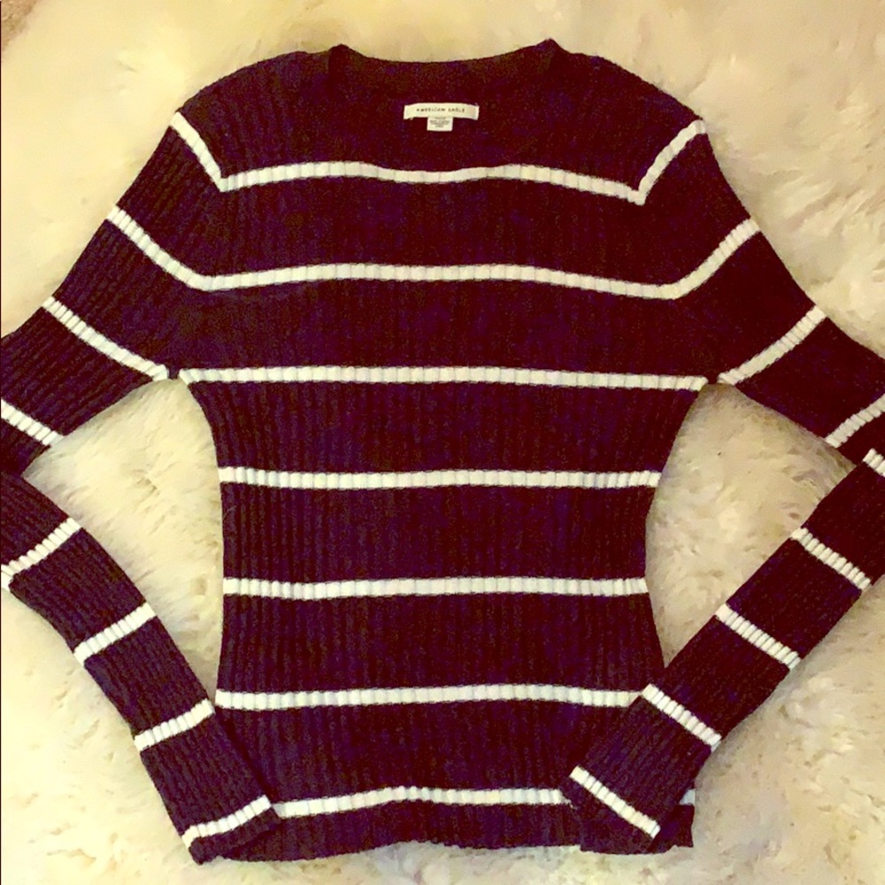 Striped American Eagle Sweater